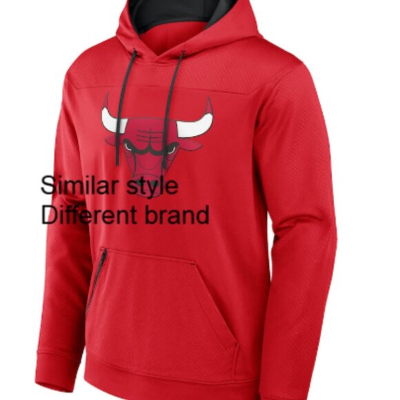 Vintage Chicago Bulls NBA Red Hoodie Y2K NBA Chicago Bulls Sweatshirt Size Med - Picture 3 of 7